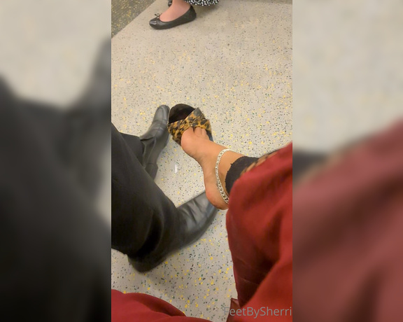 FeetBySherri aka feetbysherri OnlyFans - Stranger touches my foot on the train