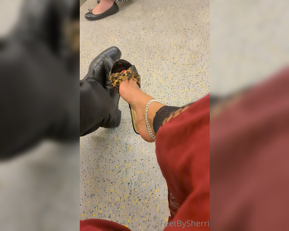 FeetBySherri aka feetbysherri OnlyFans - Stranger touches my foot on the train