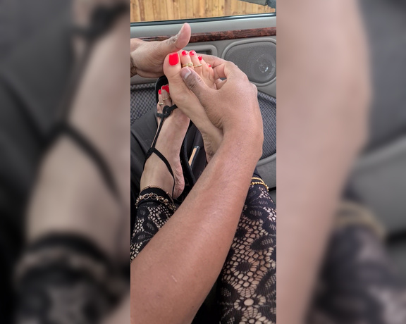 FeetBySherri aka feetbysherri OnlyFans - Foot boy takes BOSS heels off and gives a foot massage