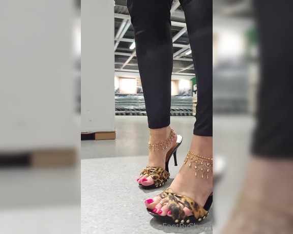 FeetBySherri aka feetbysherri OnlyFans - Shopping in IKEA in my Guess mules