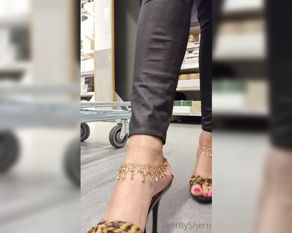 FeetBySherri aka feetbysherri OnlyFans - Shopping in IKEA in my Guess mules