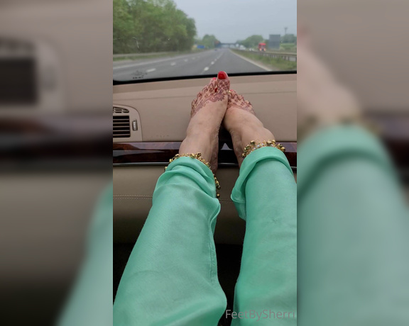 FeetBySherri aka feetbysherri OnlyFans - Motorway MISSION !