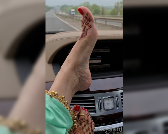 FeetBySherri aka feetbysherri OnlyFans - Motorway MISSION !