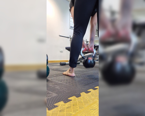 FeetBySherri aka feetbysherri OnlyFans - At the gym part 2