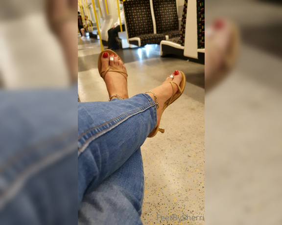 FeetBySherri aka feetbysherri OnlyFans - Train tease