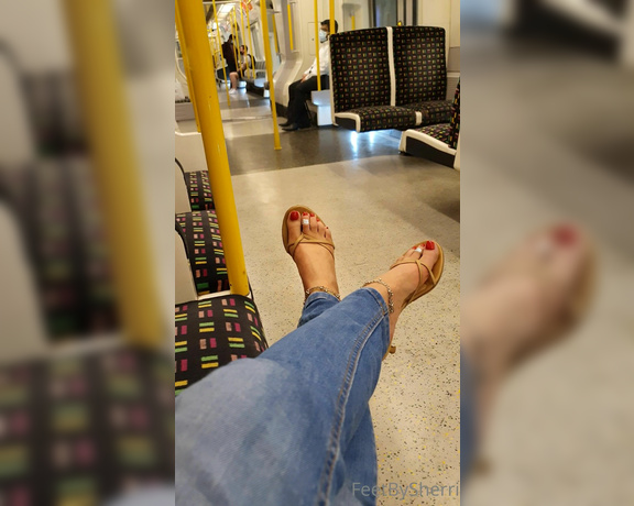 FeetBySherri aka feetbysherri OnlyFans - Train tease