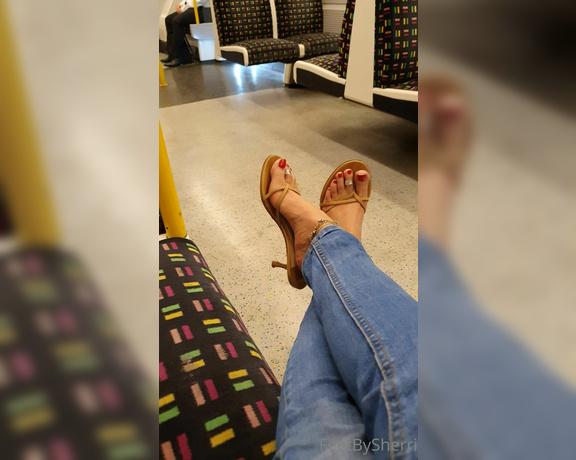 FeetBySherri aka feetbysherri OnlyFans - Train tease