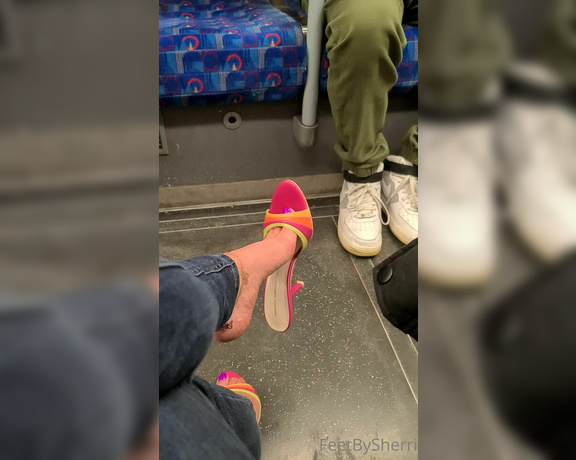 FeetBySherri aka feetbysherri OnlyFans - Rainbow toes and beautiful shoes