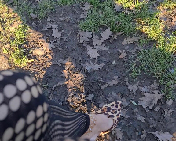 FeetBySherri aka feetbysherri OnlyFans - Dangling in the park on a winters day