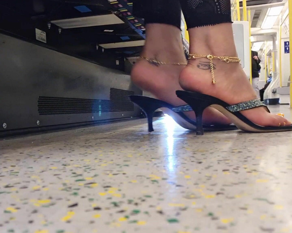 FeetBySherri aka feetbysherri OnlyFans - On the London Underground