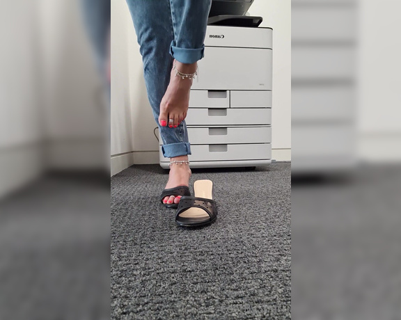 FeetBySherri aka feetbysherri OnlyFans - Photocopying in the office