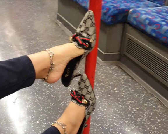 FeetBySherri aka feetbysherri OnlyFans - Train vibes !