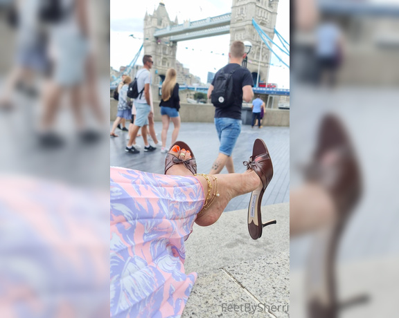 FeetBySherri aka feetbysherri OnlyFans - Dangling in London in my Jimmy Choos