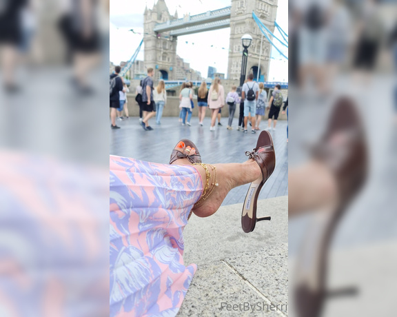 FeetBySherri aka feetbysherri OnlyFans - Dangling in London in my Jimmy Choos