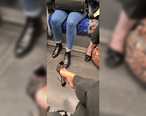 FeetBySherri aka feetbysherri OnlyFans - Dangling on the train