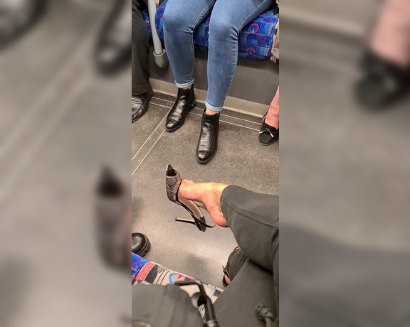 FeetBySherri aka feetbysherri OnlyFans - Dangling on the train