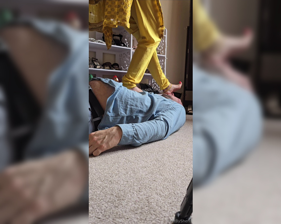 FeetBySherri aka feetbysherri OnlyFans - Trampling in my Indian outfit