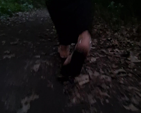 FeetBySherri aka feetbysherri OnlyFans - Walking in the woods