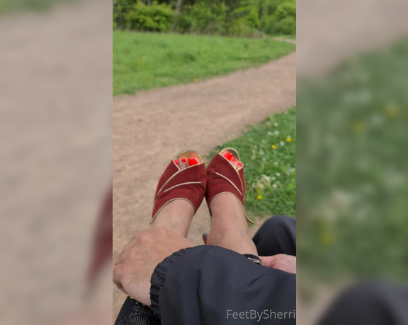 FeetBySherri aka feetbysherri OnlyFans - Early morning foot rub in the woods