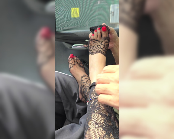 FeetBySherri aka feetbysherri OnlyFans - Netty sock feet reveal