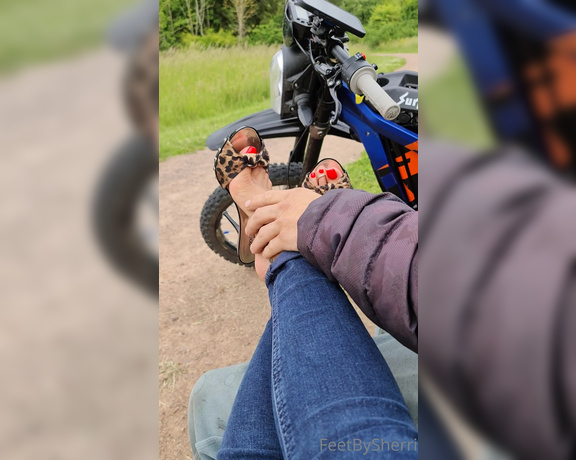 FeetBySherri aka feetbysherri OnlyFans - Passerby in the woods noticed my feet and wanted to touch them
