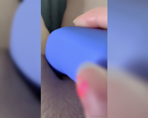 Jennaize aka jennaize OnlyFans - Using the new little toy I received yesterday! Do you think it looks more blue