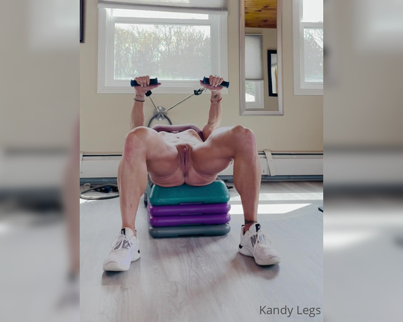 Kandy Legs aka kandylegsxxx OnlyFans - A few clips from my workout today some triceps and abs, some yoga stay flexible