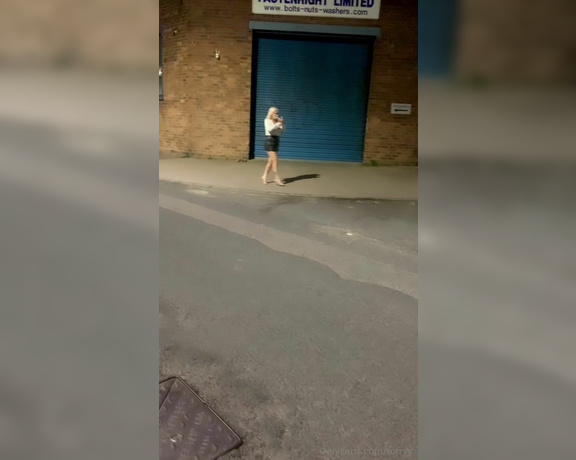 Torryy aka torryy OnlyFans - Mature English milf smoking on a walk