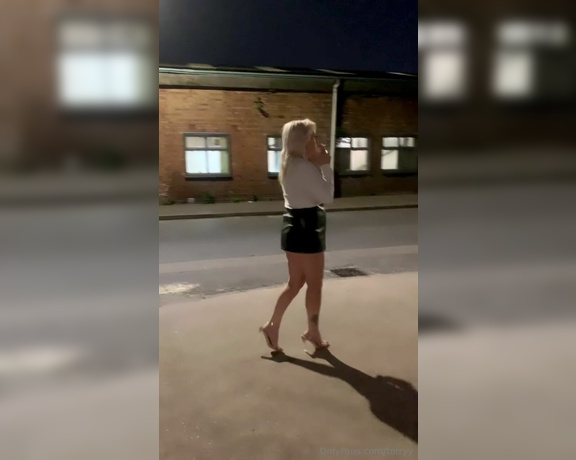 Torryy aka torryy OnlyFans - Mature English milf smoking on a walk