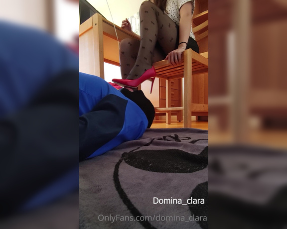 Domina_clara aka domina_clara OnlyFans - Extrait dune vido faite pour un soumis cette semaine Extract from a video made for