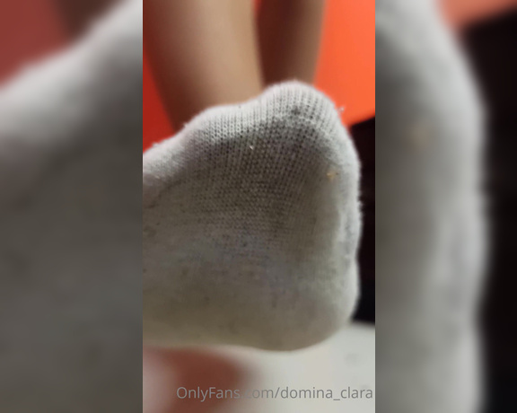 Domina_clara aka domina_clara OnlyFans - Clean the sweat of my feet, like the sub man you are, its not enough dirty, clean