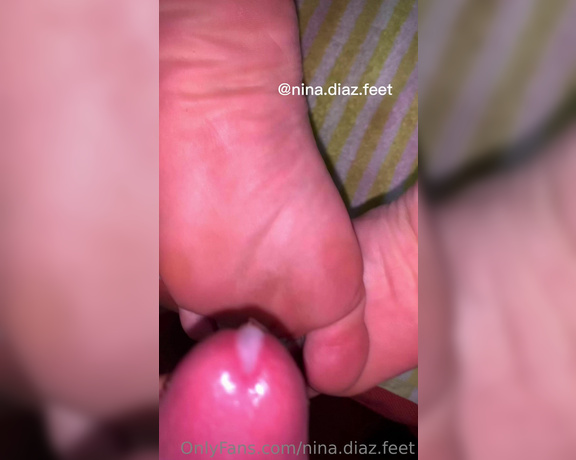 Nina’s Feet aka ninadiaz.feet OnlyFans - My little Toes covered with Cum