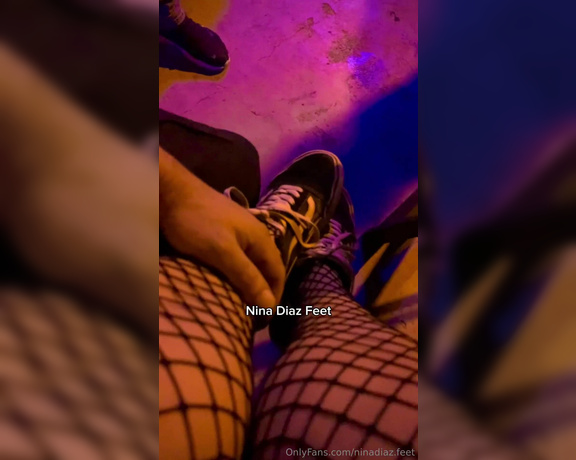 Nina’s Feet aka ninadiaz.feet OnlyFans - I went to a party with my owner I danced a lot, and sweated