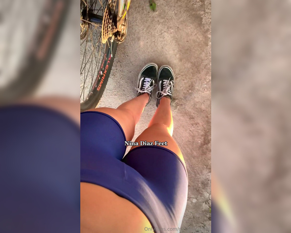 Nina’s Feet aka ninadiaz.feet OnlyFans - Today was one of those really hot days! And I decided to ride my bike