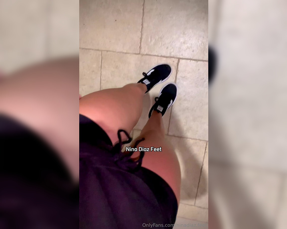 Nina’s Feet aka ninadiaz.feet OnlyFans - You can sit back and admire your Queen taking off her sweaty sneakers! After training,