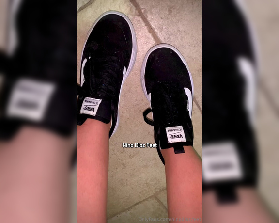 Nina’s Feet aka ninadiaz.feet OnlyFans - You can sit back and admire your Queen taking off her sweaty sneakers! After training,