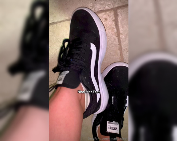 Nina’s Feet aka ninadiaz.feet OnlyFans - You can sit back and admire your Queen taking off her sweaty sneakers! After training,