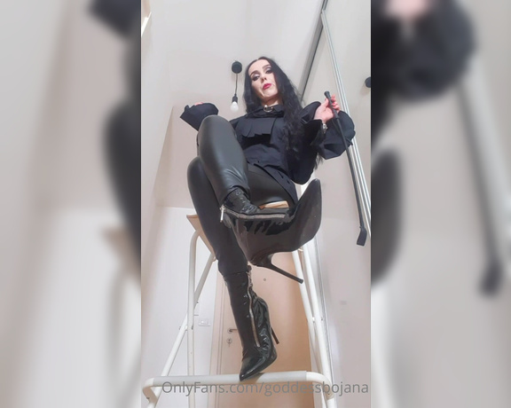 Goddess Bojana aka goddessbojana OnlyFans - Lick themClean them and Make them Shine! WhyBecause every Piece of Dirt on My Boots