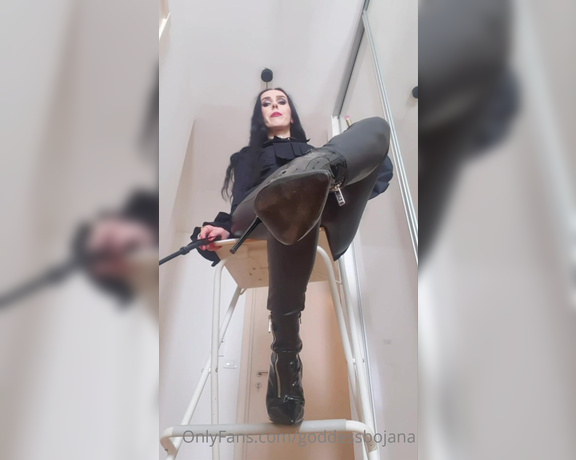 Goddess Bojana aka goddessbojana OnlyFans - Lick themClean them and Make them Shine! WhyBecause every Piece of Dirt on My Boots