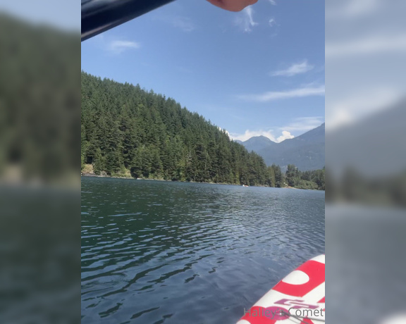 Halleys Comet aka halleyscomet69 OnlyFans - This is a paddle board POV I created last time I was on the lake, sorry