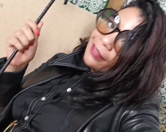 Reina Leather aka reinaleather OnlyFans - Here is a cum count back in my lovely outfit Those in chastity avoid ithere