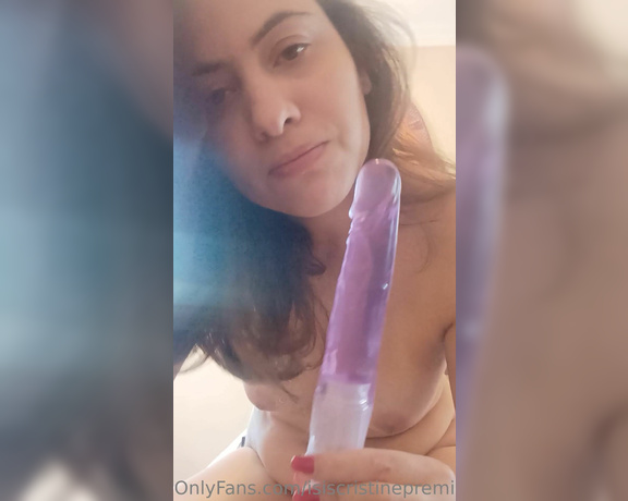 Isis Cristine aka isiscristinepremium OnlyFans - I would like to see myself giving a blowjob on a vibrator, sensualizing TOPLESS