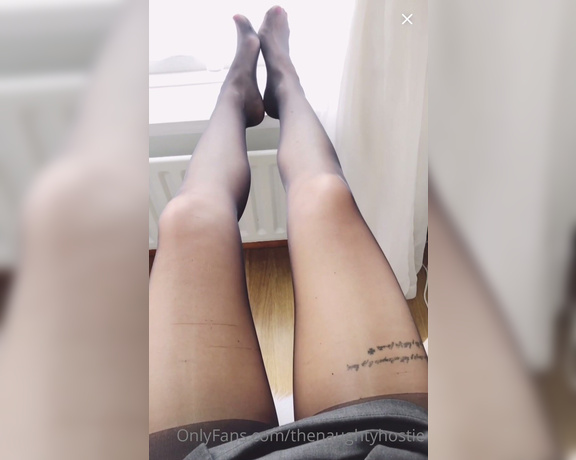 Naughty Nylons aka naughtynylons OnlyFans - This ones for the lovers of black nylons, and the sound of my beautiful nylon legs