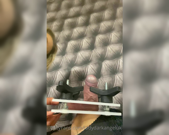 Lady Dark Angel aka Ladydarkangeluk Onlyfans - Squashing balls and lots of booby tease