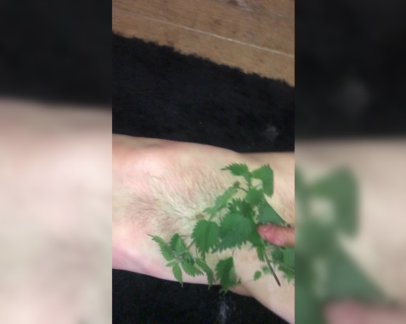 Lady Dark Angel aka Ladydarkangeluk Onlyfans - Some more nettle play You did awesome sub Jim x for just $10 a month you can see all clips and vide