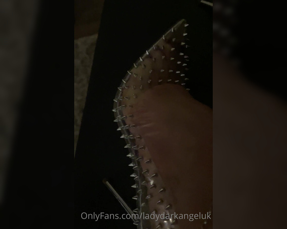 Lady Dark Angel aka Ladydarkangeluk Onlyfans - Shoes for my next session  spikes