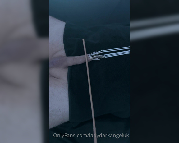 Lady Dark Angel aka Ladydarkangeluk Onlyfans - Perfect way to cane a cock Handheld PoV