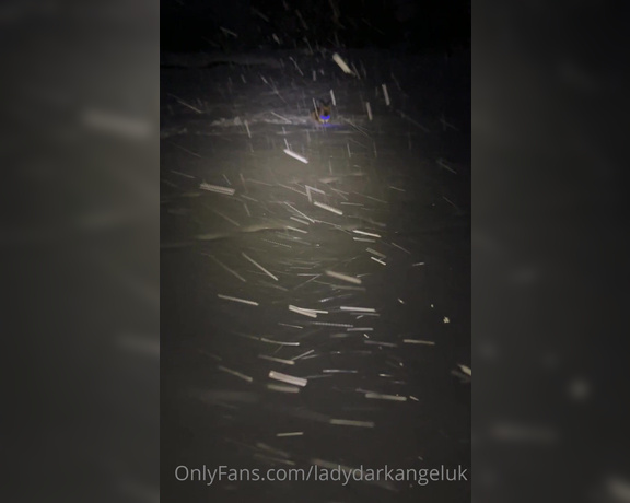 Lady Dark Angel aka Ladydarkangeluk Onlyfans - Crazy snow still