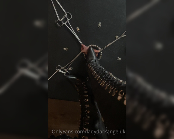 Lady Dark Angel aka Ladydarkangeluk Onlyfans - Stretched and spiked