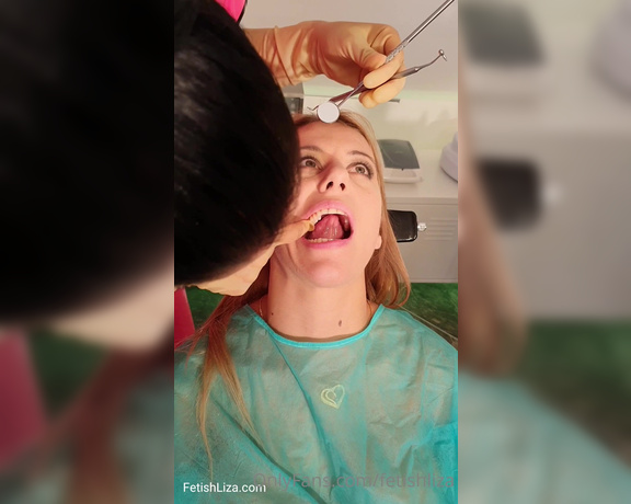 Fetish Liza aka fetishliza OnlyFans - Having a very naughty Nikki as my dental patient #latex #gloves #medical #dentist